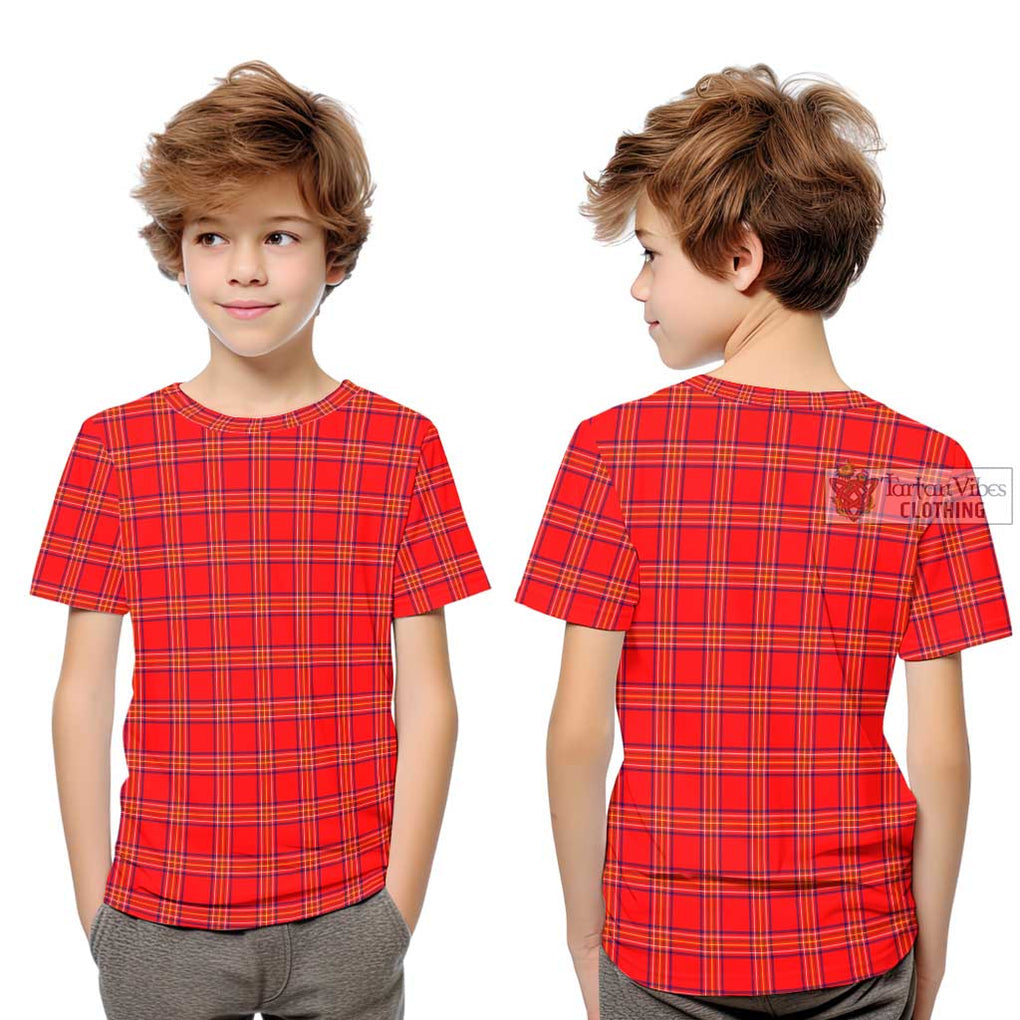 Burnett Modern Tartan Kid T-Shirt - Tartanvibesclothing Shop