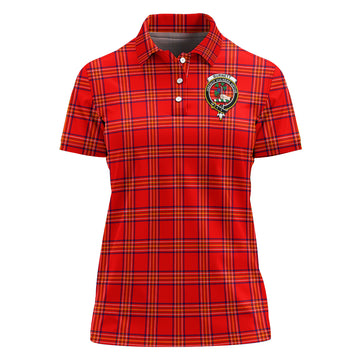 burnett-modern-tartan-polo-shirt-with-family-crest-for-women