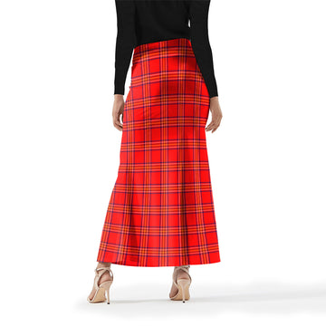 Burnett Modern Tartan Womens Full Length Skirt