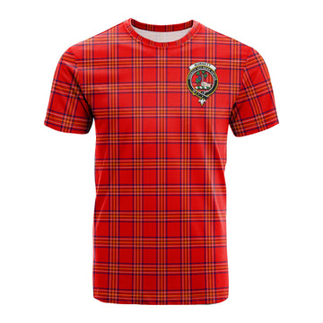 Burnett Tartan T-Shirt with Family Crest