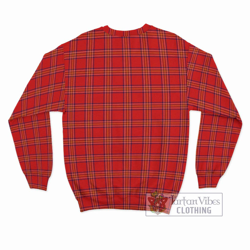Burnett Modern Tartan Sweatshirt with Family Crest DNA In Me Style - Tartanvibesclothing Shop