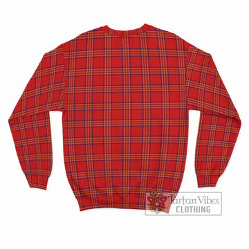 Burnett Modern Tartan Sweatshirt with Family Crest DNA In Me Style - Tartanvibesclothing Shop