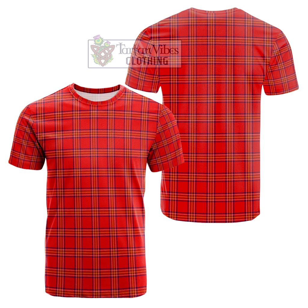 Burnett Modern Tartan Cotton T-Shirt Kid's Shirt - Tartanvibesclothing Shop