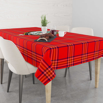 Burnett Modern Tatan Tablecloth with Family Crest