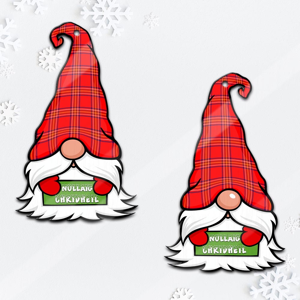 Burnett Gnome Christmas Ornament with His Tartan Christmas Hat - Tartan Vibes Clothing