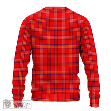 Burnett Modern Tartan Knitted Sweater with Family Crest DNA In Me Style - Tartanvibesclothing Shop