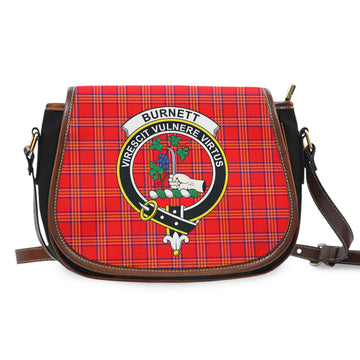 Burnett Tartan Saddle Bag with Family Crest