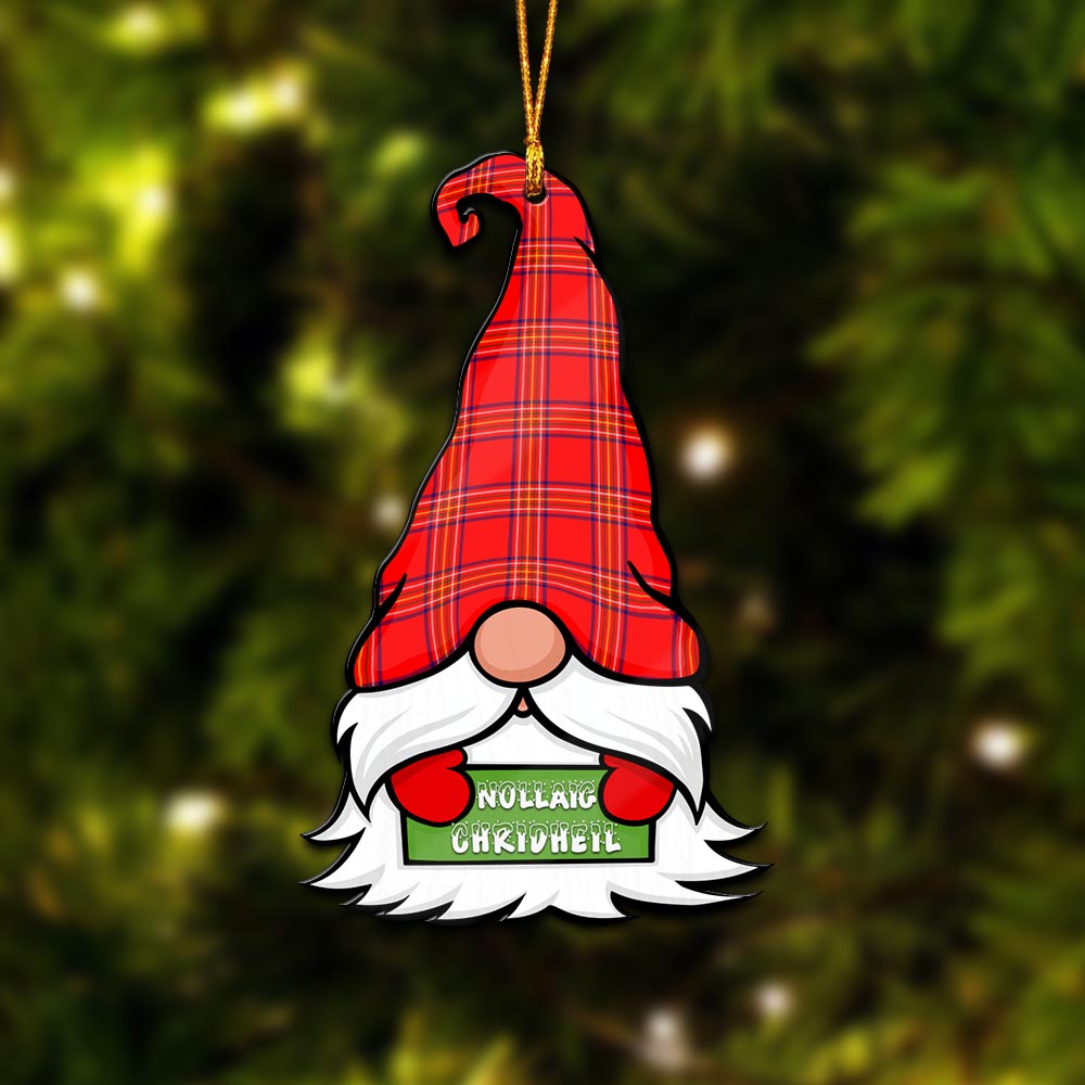Burnett Gnome Christmas Ornament with His Tartan Christmas Hat - Tartan Vibes Clothing
