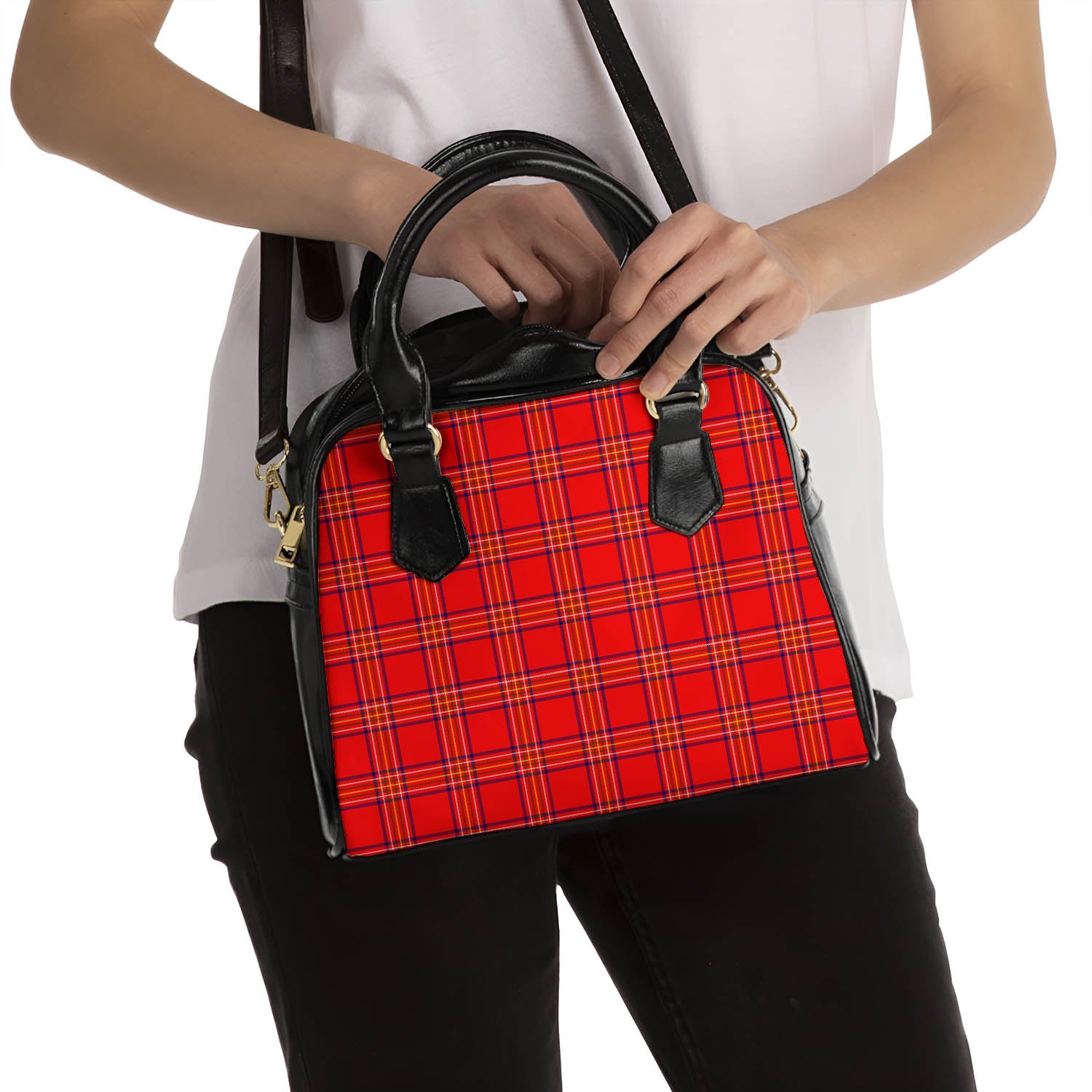Burnett Tartan Shoulder Handbags - Tartan Vibes Clothing