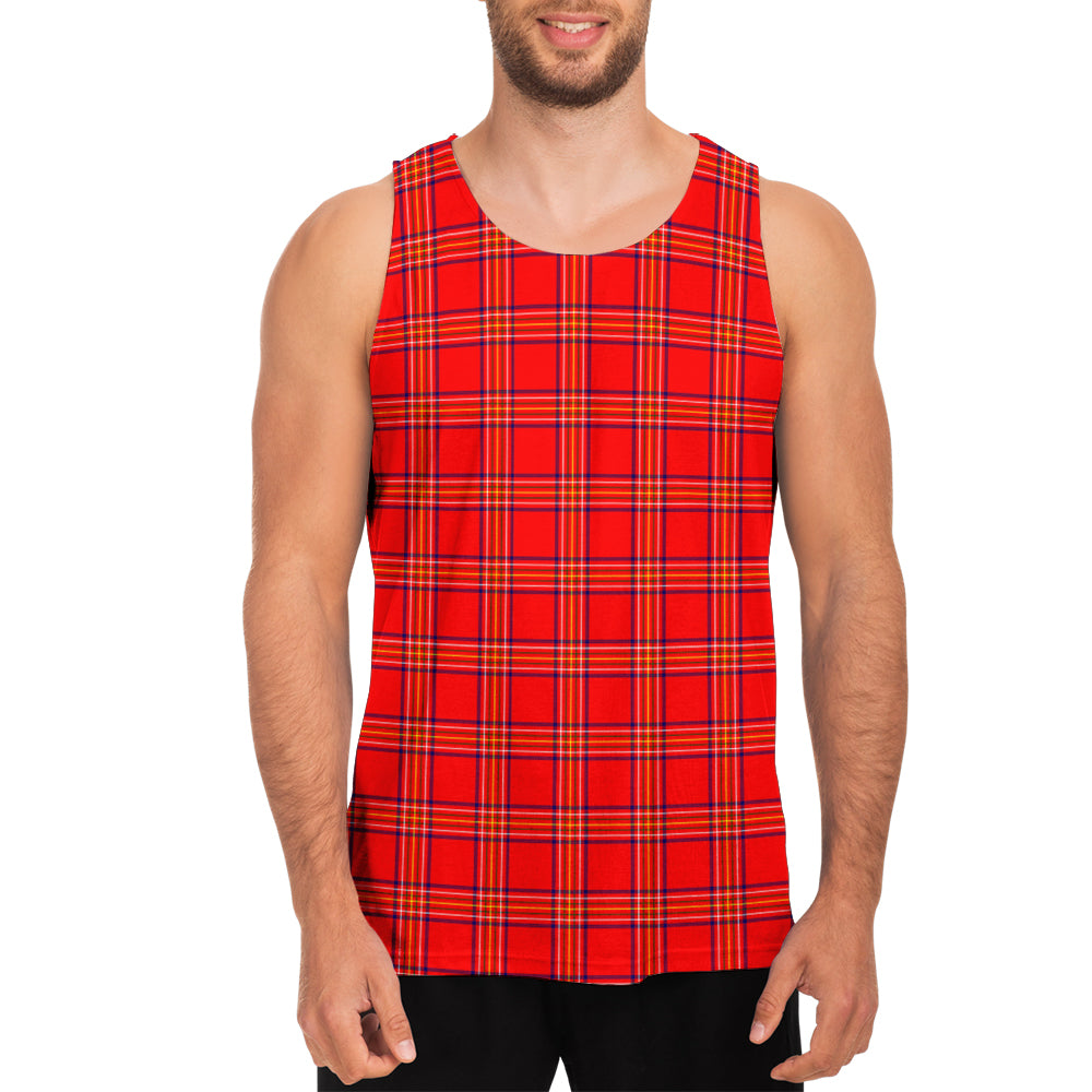 Burnett Tartan Mens Tank Top - Tartan Vibes Clothing