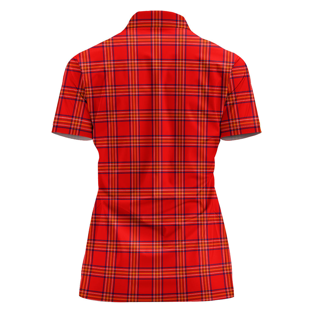 Burnett Modern Tartan Polo Shirt For Women