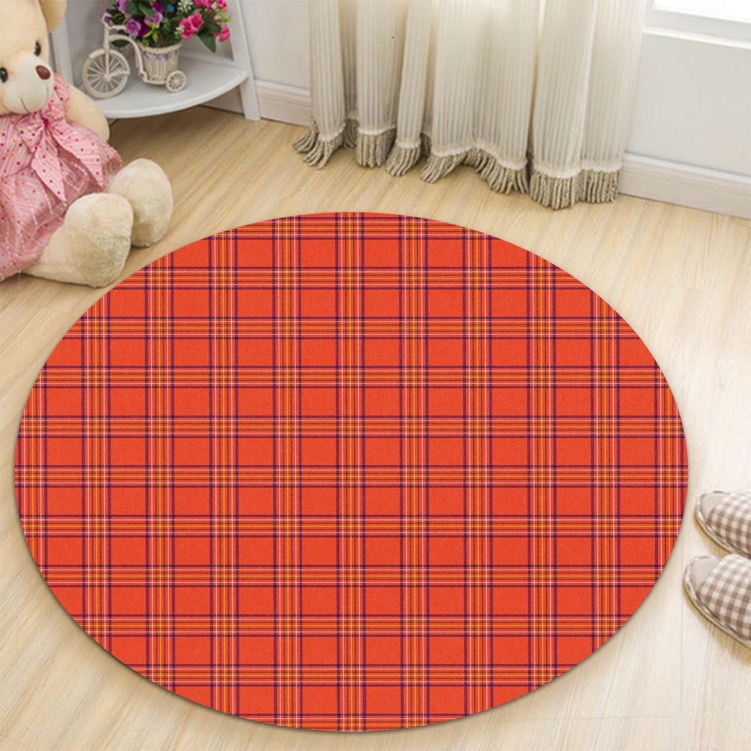 Burnett Tartan Round Rug - Tartan Vibes Clothing