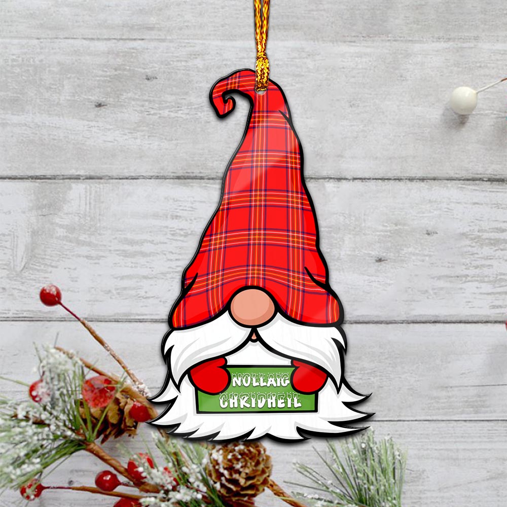 Burnett Gnome Christmas Ornament with His Tartan Christmas Hat - Tartan Vibes Clothing