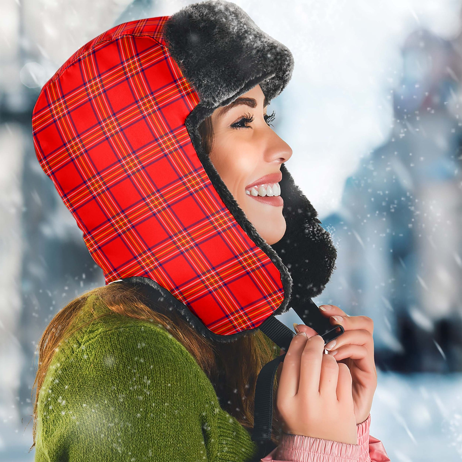 Burnett Tartan Winter Trapper Hat - Tartan Vibes Clothing