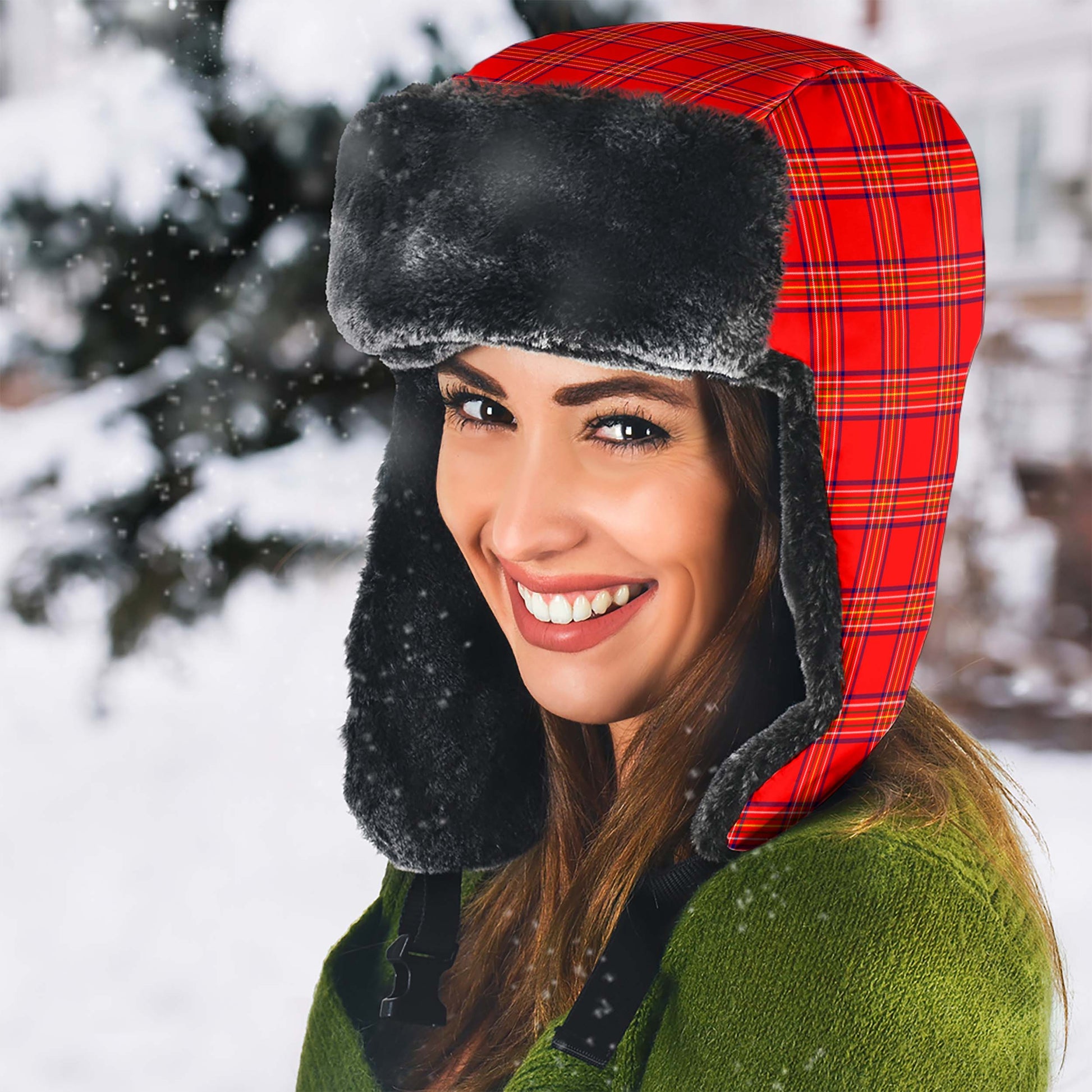 Burnett Tartan Winter Trapper Hat - Tartan Vibes Clothing