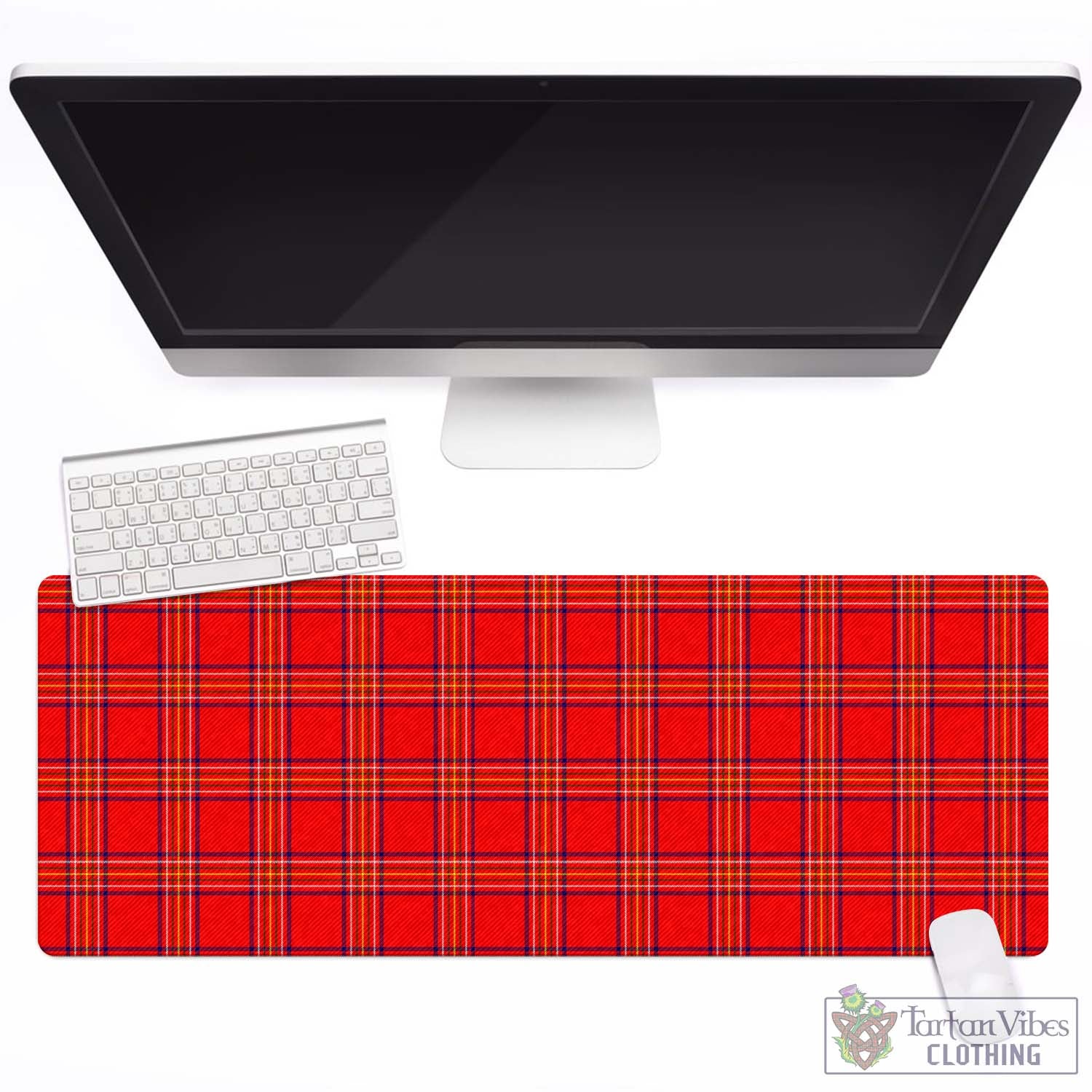Tartan Vibes Clothing Burnett Modern Tartan Mouse Pad