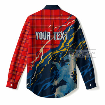 Burnett Scotland Tartan Women Casual Shirt WC2026 Football - We'll Be Coming