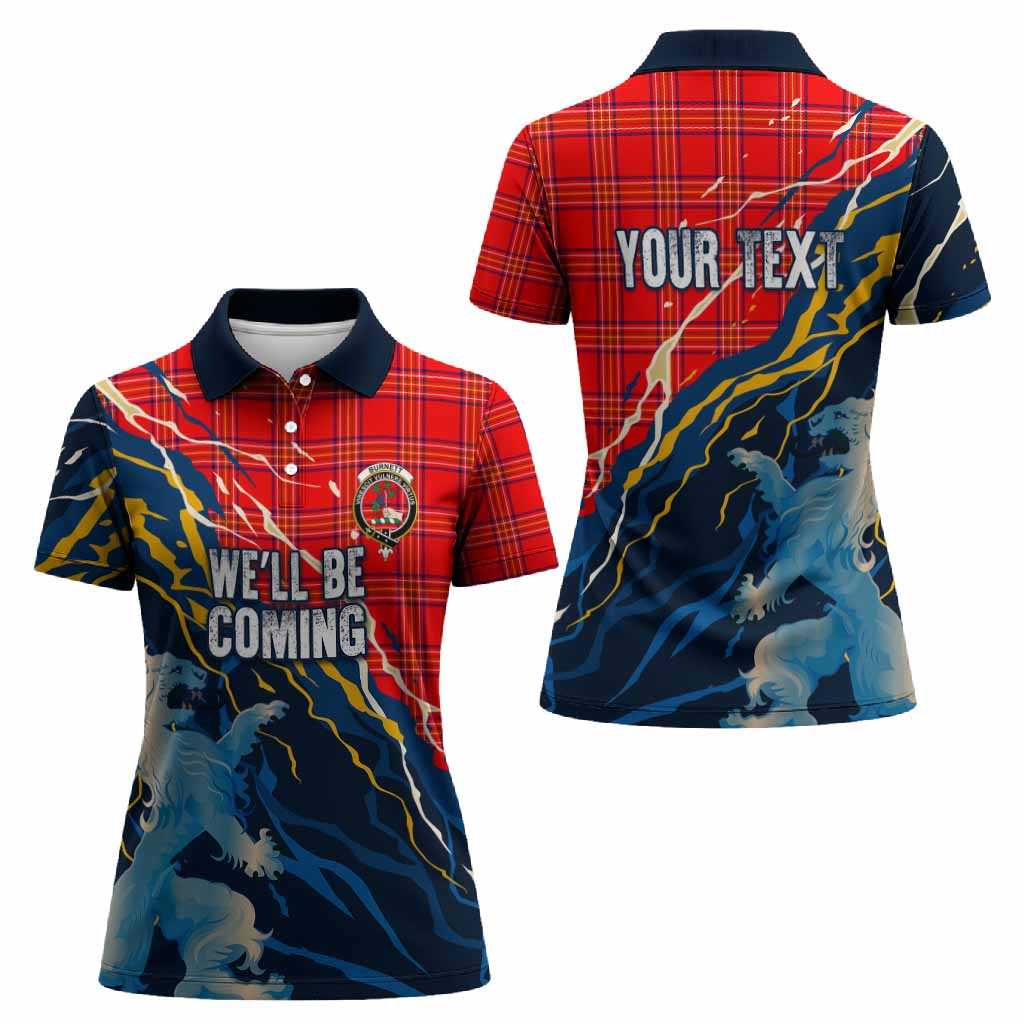 Burnett Scotland Tartan Women Polo Shirt WC2026 Football - We'll Be Coming