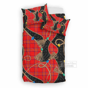 Burnett Scottish Tartan Twisted Ropes Stylized Bedding Set