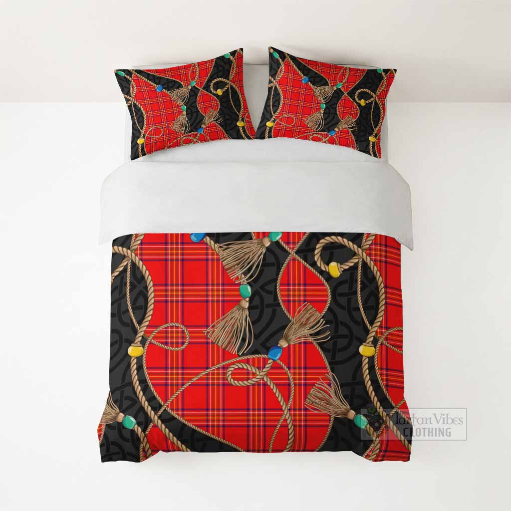 Burnett Scottish Tartan Twisted Ropes Stylized Bedding Set - Tartan Vibes Clothing