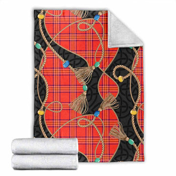 Burnett Scottish Tartan Twisted Ropes Stylized Blanket