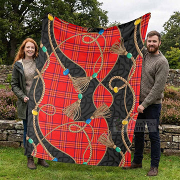Burnett Scottish Tartan Twisted Ropes Stylized Blanket