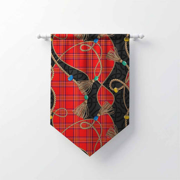 Burnett Scottish Tartan Twisted Ropes Stylized Gonfalon