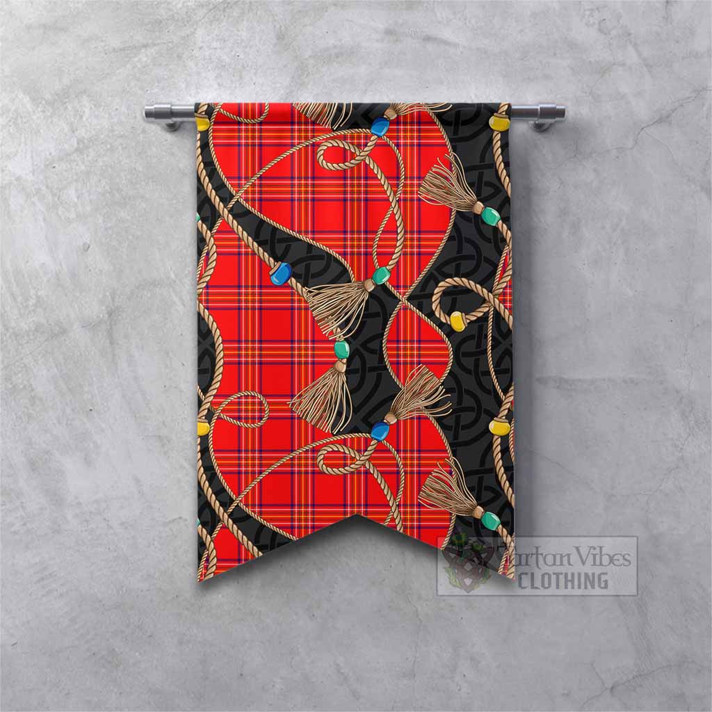 Burnett Scottish Tartan Twisted Ropes Stylized Gonfalon Fishtail - Tartan Vibes Clothing
