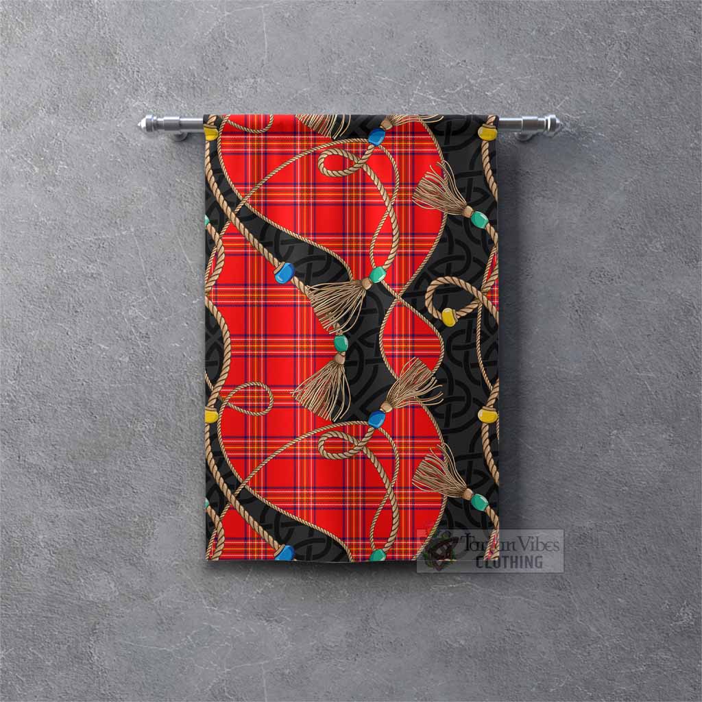 Burnett Scottish Tartan Twisted Ropes Stylized Gonfalon Rectangle - Tartan Vibes Clothing