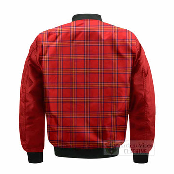 Burnett Tartan Accent Bomber Jacket with Family Crest