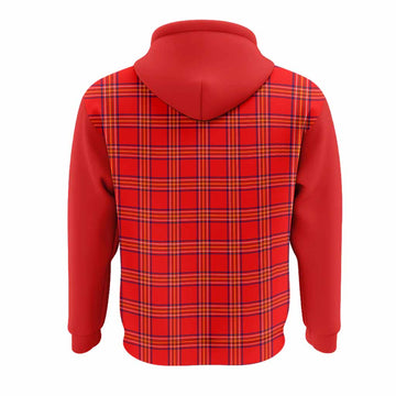 Burnett Tartan Accent Hoodie with Family Crest