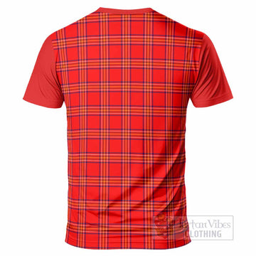 Burnett Tartan Accent T-Shirt with Family Crest