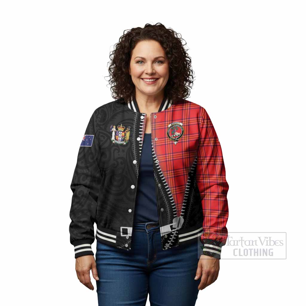 Burnett Tartan Baseball Jacket New Zealand Pattern Unique Zipper Stylized