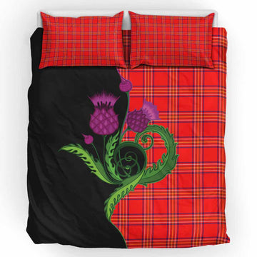 Burnett Tartan Bedding Set Traditional Scottish Thistle UK Bedding Set UK King 91*87 inch - Tartan Vibes Clothing