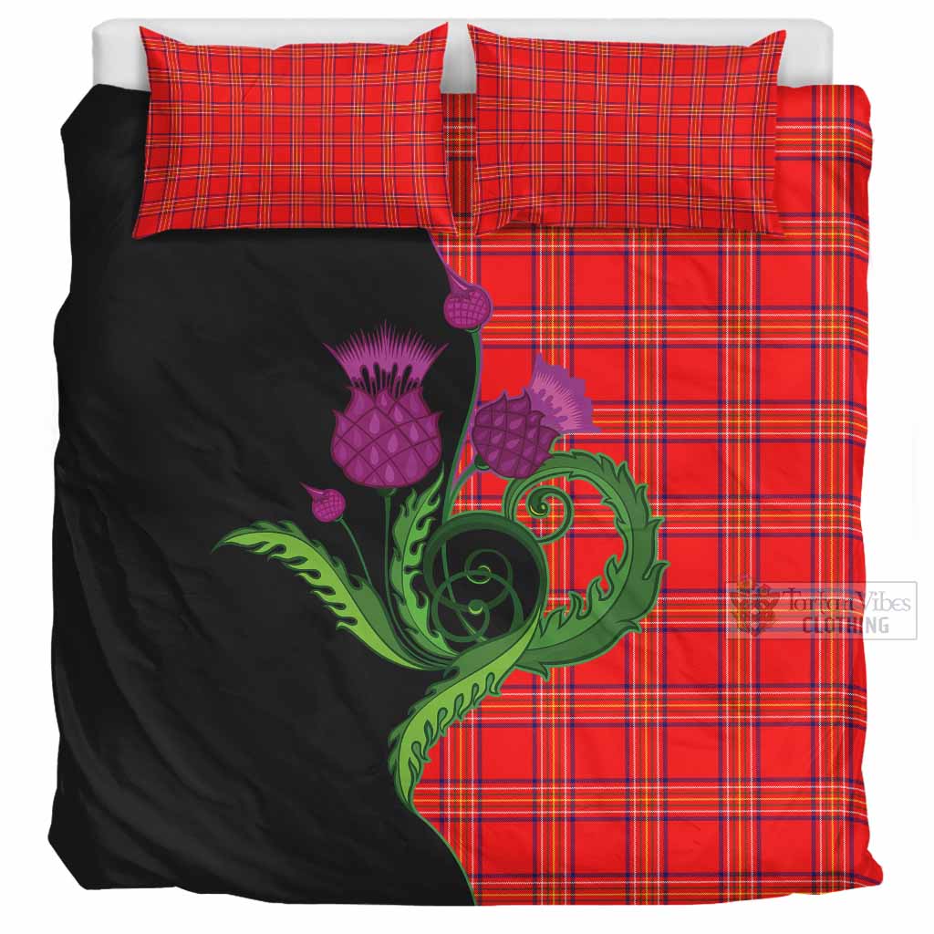 Burnett Tartan Bedding Set Traditional Scottish Thistle UK Bedding Set UK Super King 104*94 inch - Tartan Vibes Clothing