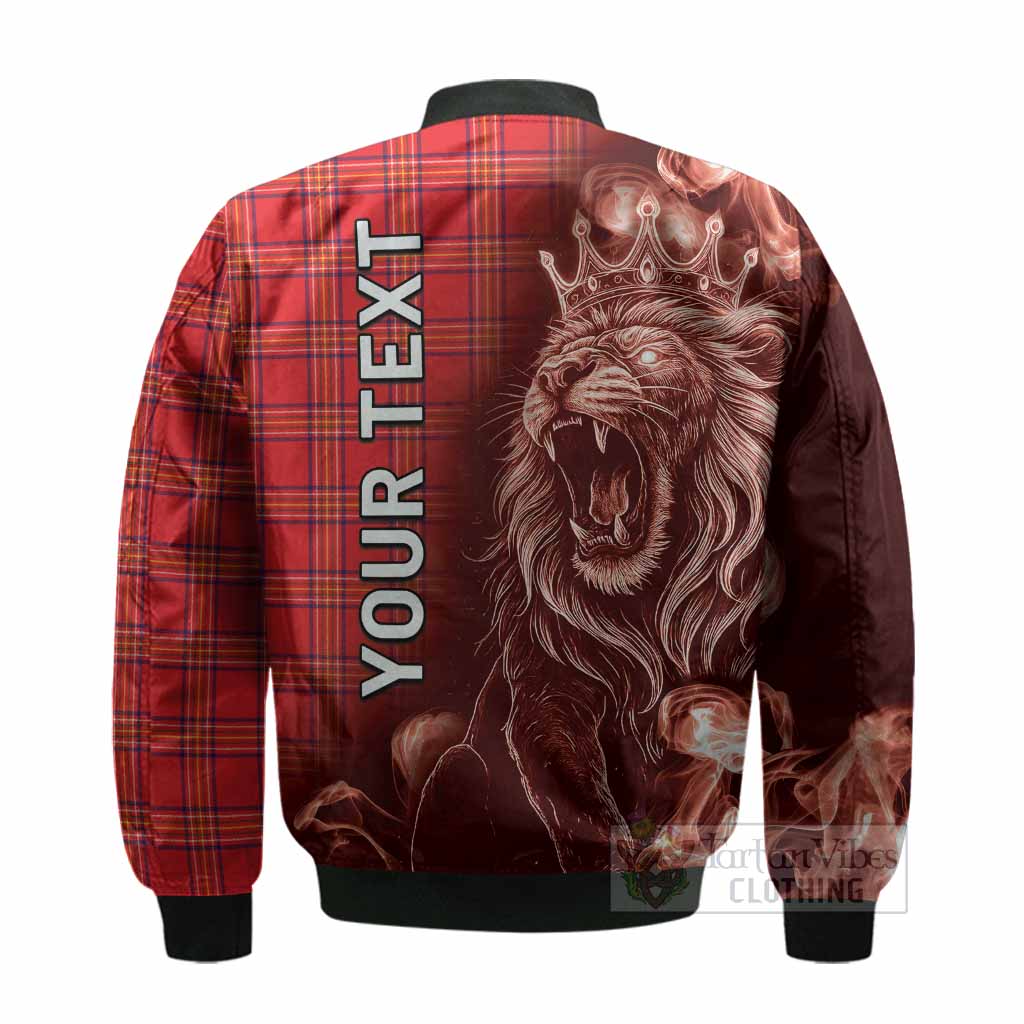 Burnett Tartan Bomber Jacket Roaring Lion Heritage