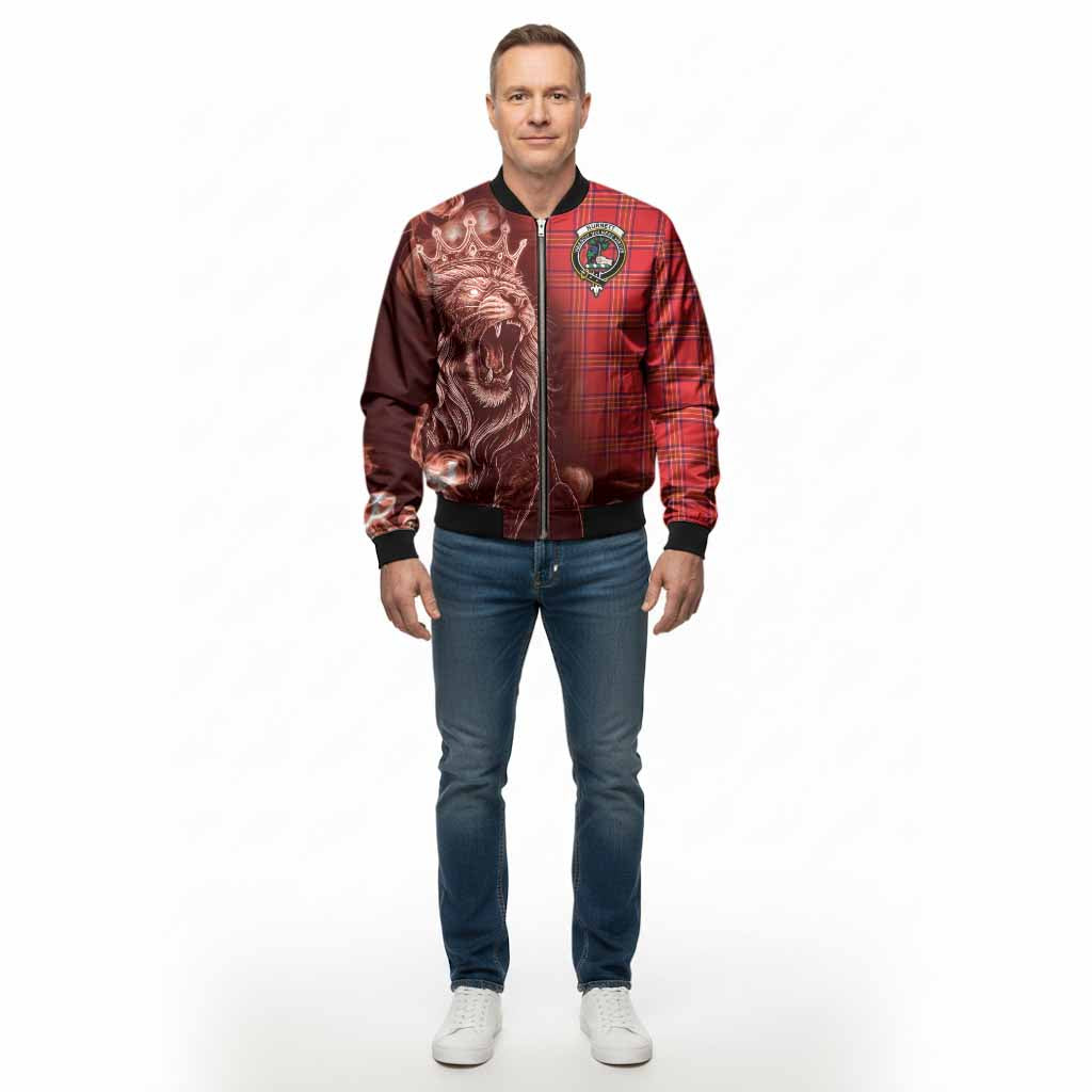 Burnett Tartan Bomber Jacket Roaring Lion Heritage