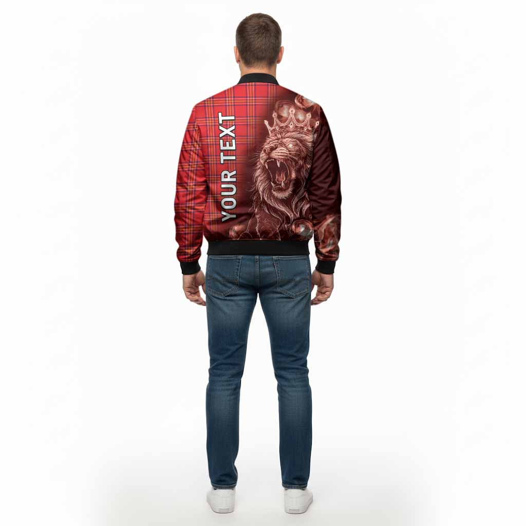 Burnett Tartan Bomber Jacket Roaring Lion Heritage