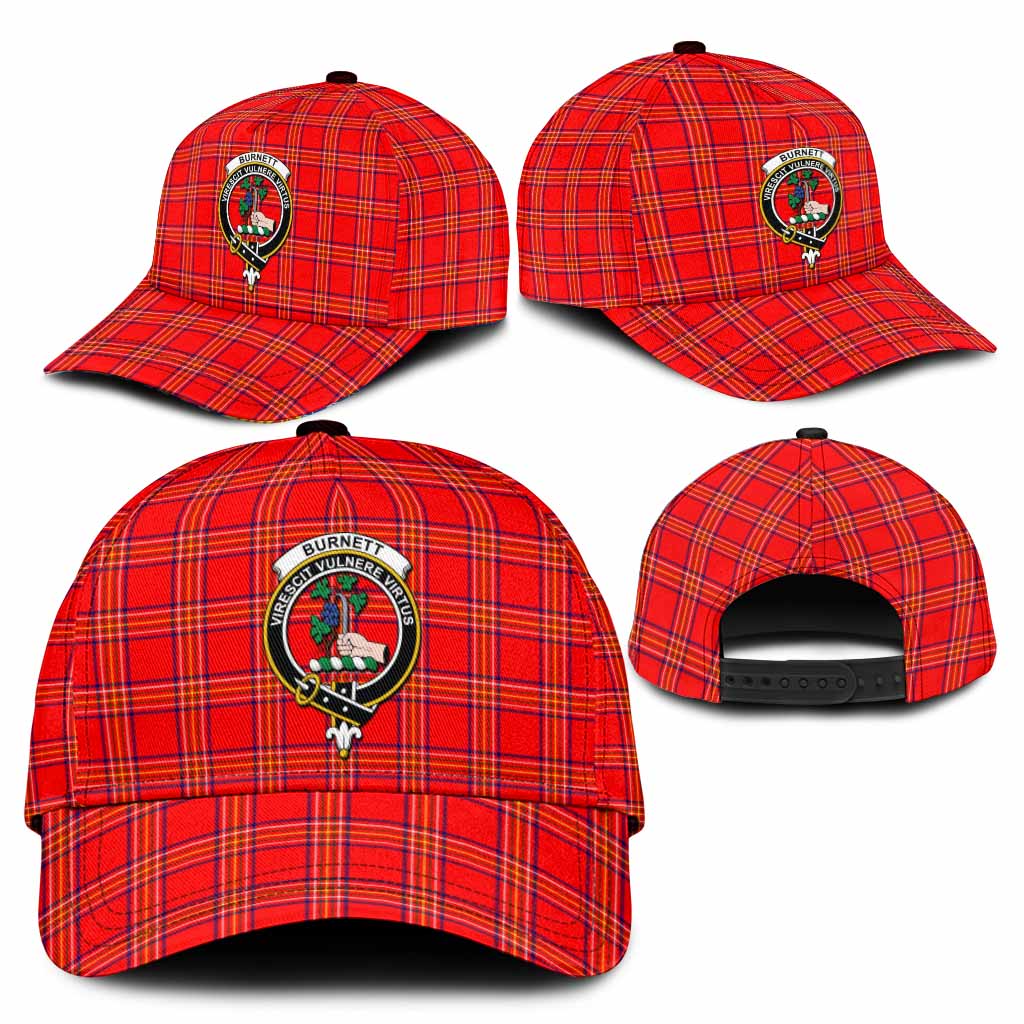 Burnett Tartan Classic Cap with Family Crest
