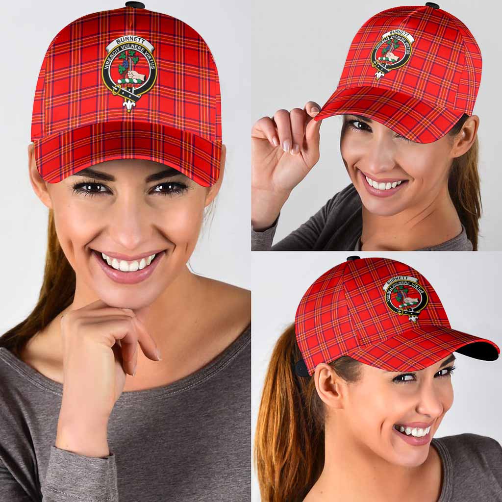 Burnett Tartan Classic Cap with Family Crest