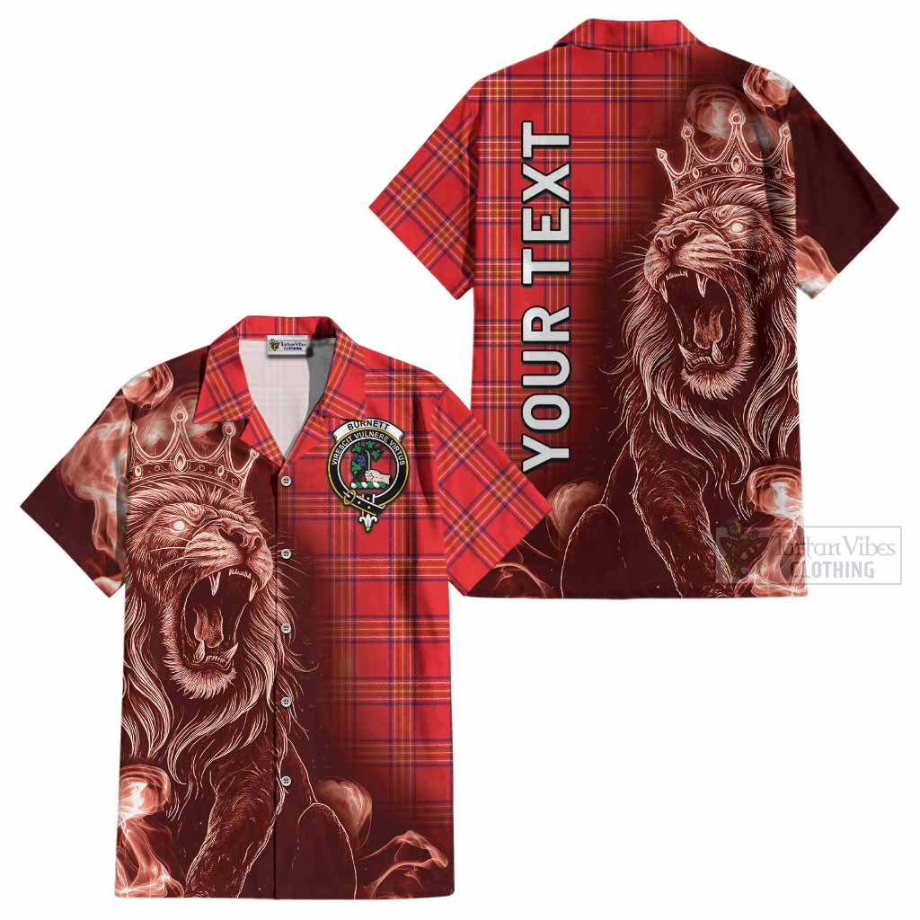 Burnett Tartan Cotton Hawaiian Shirt Roaring Lion Heritage