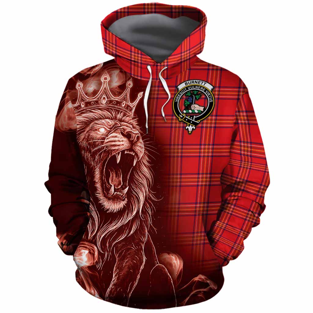 Burnett Tartan Cotton Hoodie Roaring Lion Heritage