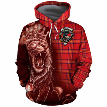 Burnett Tartan Cotton Hoodie Roaring Lion Heritage