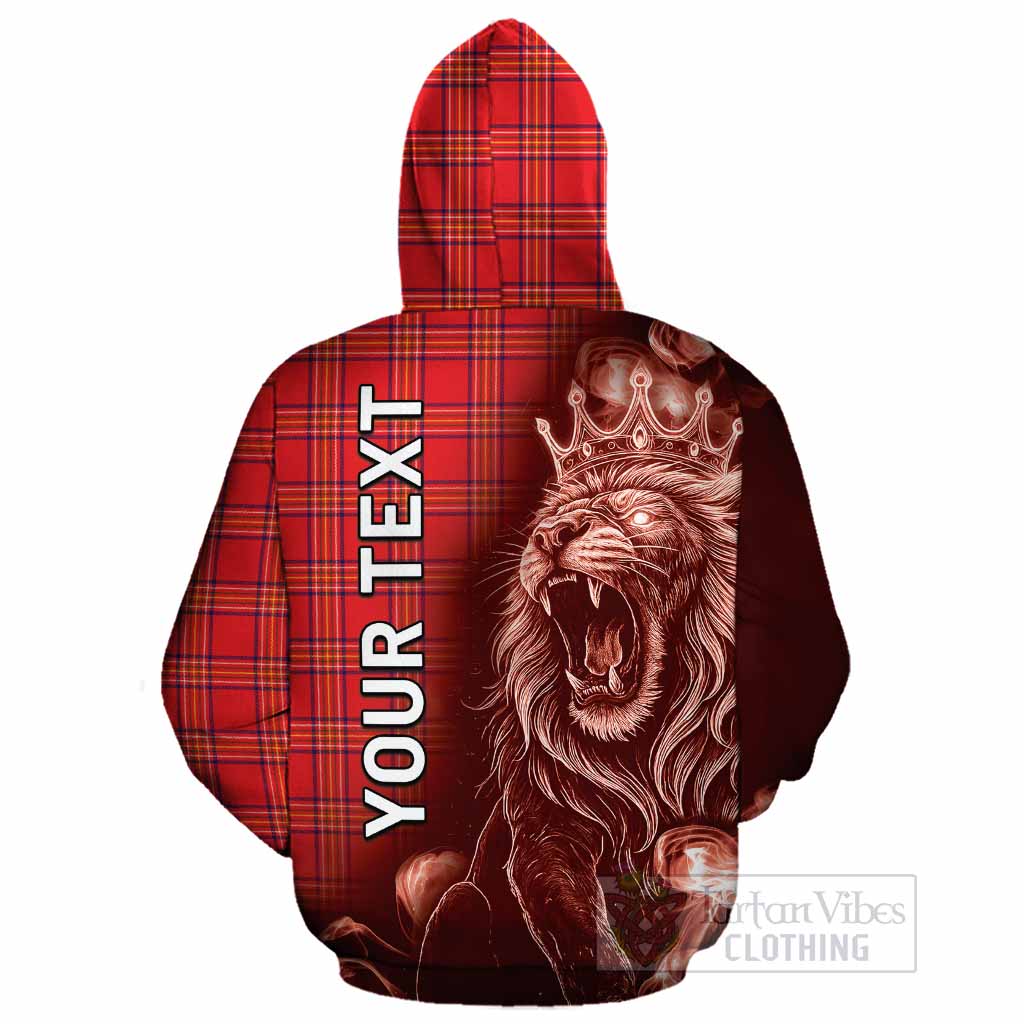 Burnett Tartan Cotton Hoodie Roaring Lion Heritage