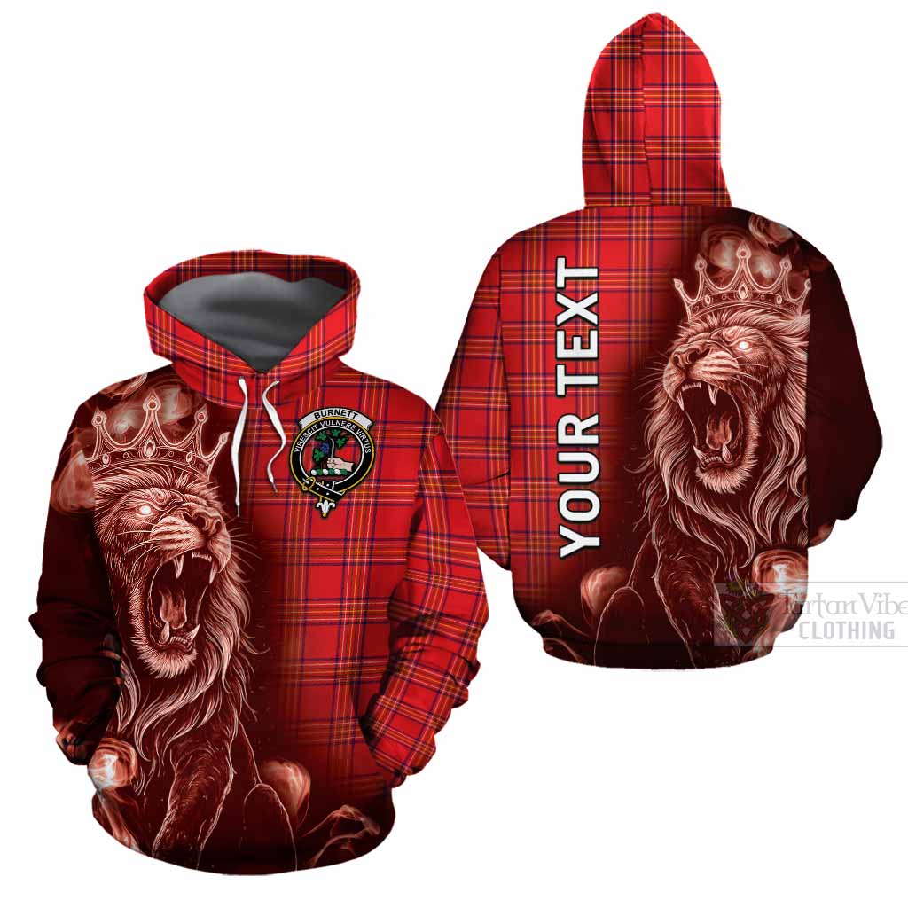 Burnett Tartan Cotton Hoodie Roaring Lion Heritage