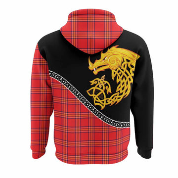 Burnett Tartan Crest Hoodie Legendary Dragon Knot Half Style