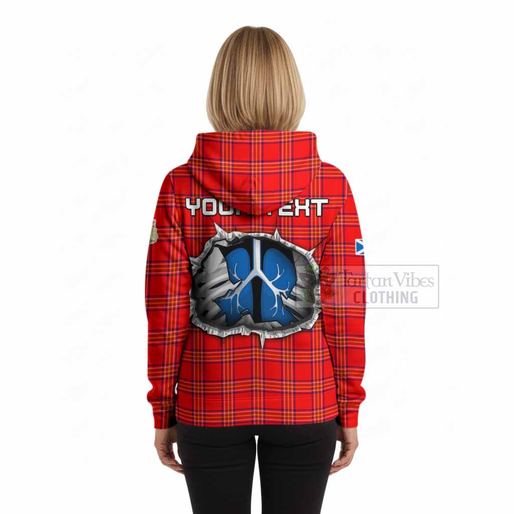 Burnett Tartan Crest Hoodie Scotland In My Veins