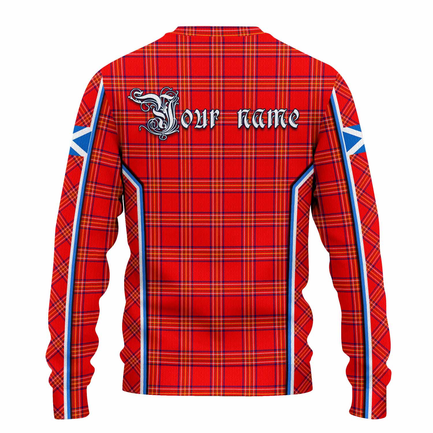 Burnett Tartan Crest Knitted Sweater Scotland Coat of Arm Flag Style - Tartan Vibes Clothing