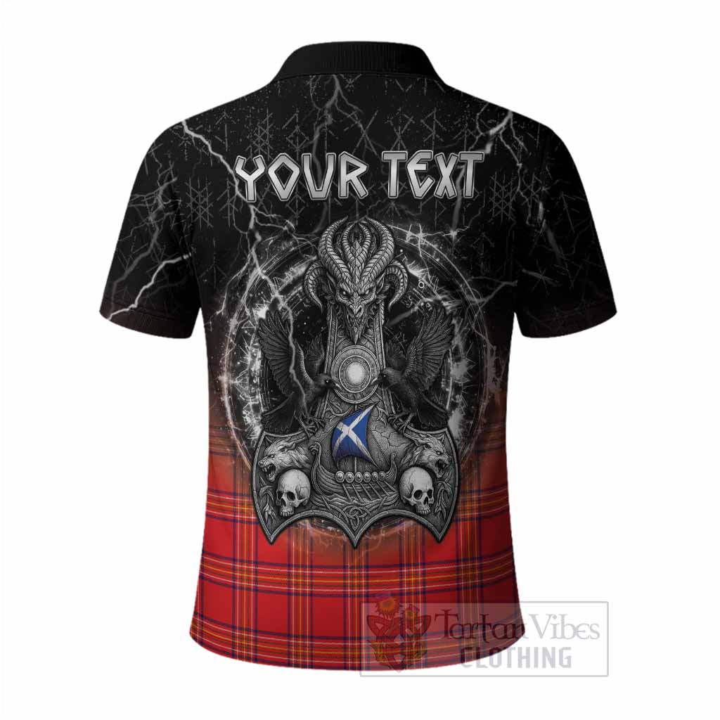 Burnett Tartan Crest Polo Shirt Celtic Odin's Raven Legacy