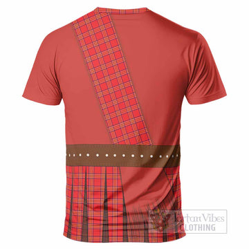 Burnett Tartan Crest T-Shirt Kilt Costume Style